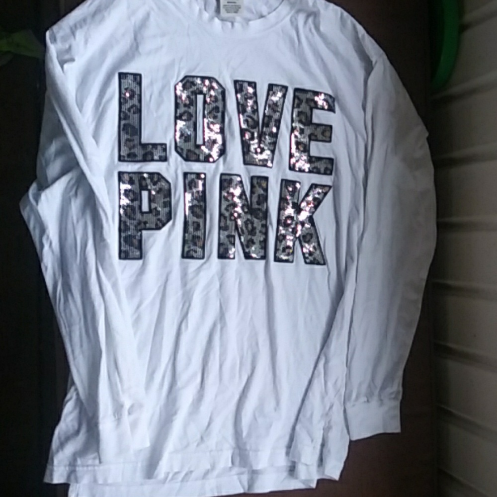 PINK long sleeve bling tshirt